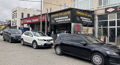 Ürgüp'te kış öncesi oto lastikçilerin yoğun mesaisi başladı