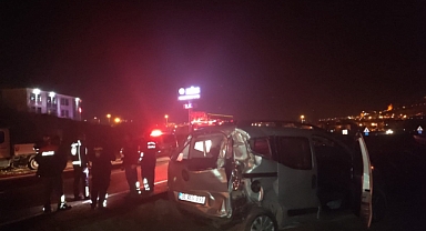 Trafik kazası meydana geldi iki yaralı