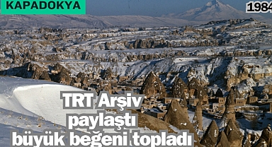 TRT Arşiv, Kapadokya'da 40 yıl önceki kış manzaralarını paylaştı