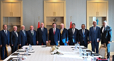 Türkiye Ziraat Odalarından Cumhurbaşkanı Yardımcısı Cevdet Yılmaz'a ziyaret