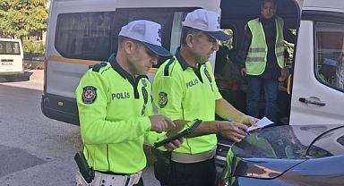 Okul servisleri rehber personel denetimi yapıldı