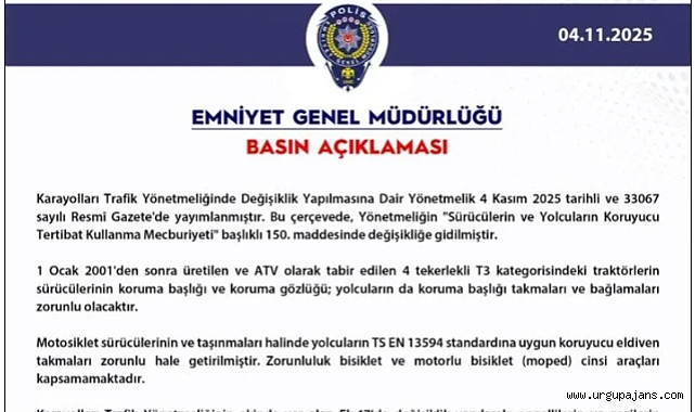 Trafikte yeni dönem! EGM duyurdu: Trafikte kask ve eldiven zorunluluğu getirildi