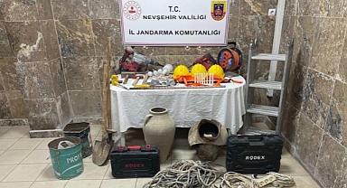 Ürgüp’te Kaçak Kazı Yapan 3 Şüpheli Yakalandı