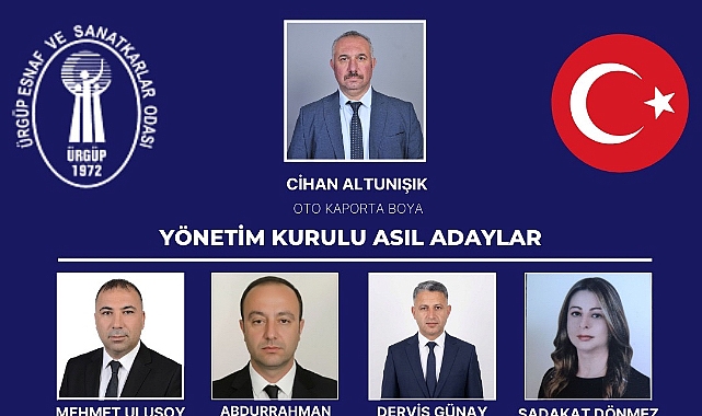 Ürgüp Esnaf ve Sanatkârlar Odası Başkan Adayı Cihan Altunışık Yönetim Kurulunu Açıkladı 