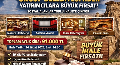 Ürgüp Belediyesi'nden Yatırımcılara Büyük Fırsat: Sosyal Alanlar Toplu İhaleye Çıkıyor