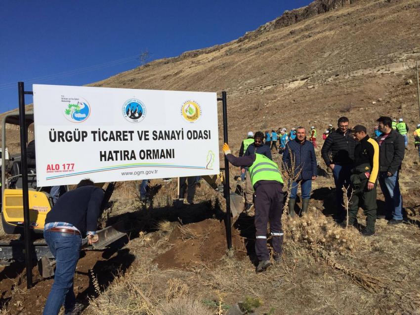 Ürgüp Ticaret ve Sanayi Odası Hatıra Ormanı Kuruldu