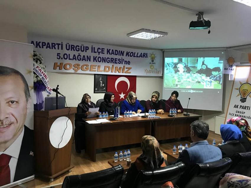 Ürgüp'te AK Parti Kadın Kolları Kongresi Yapıldı