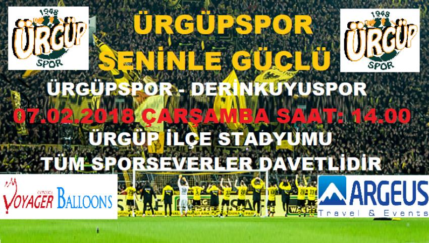 Haydi Maça! Ürgüpspor - Derinkuyuspor