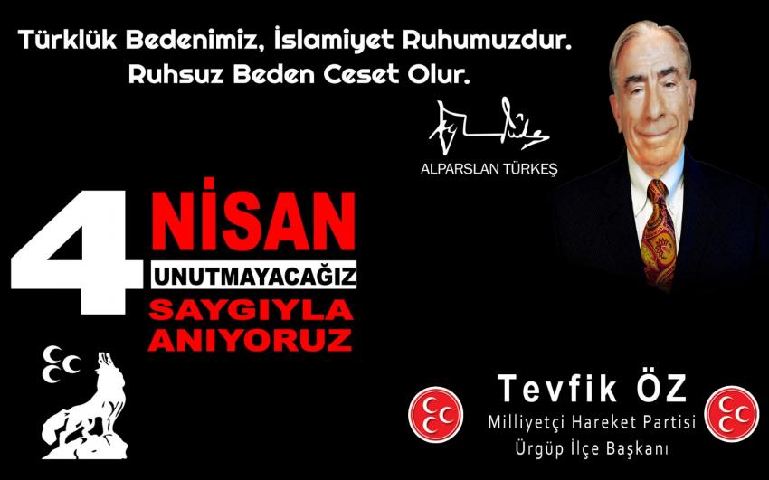 Başkan Öz ' Fikirleri tabuta sığmayan adamı 22. yılında özlemle, rahmetle, minnetle anıyoruz'