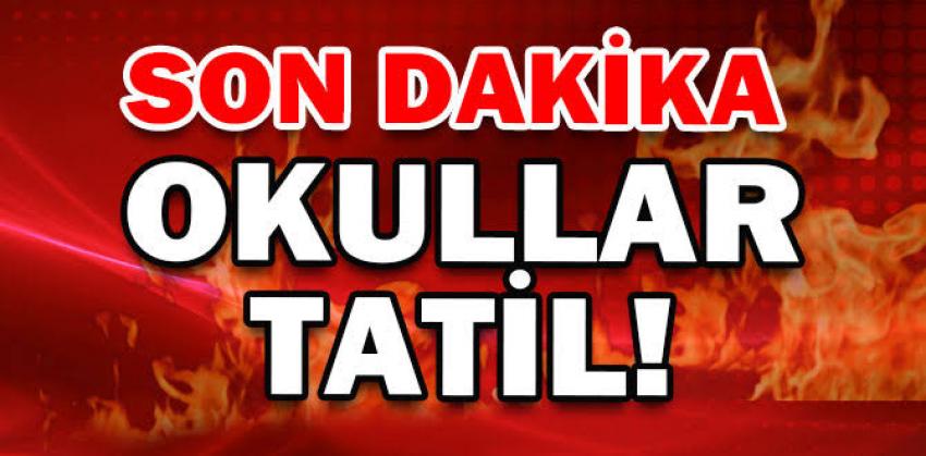 Okullar tatil edildi 13 Şubat Perşembe