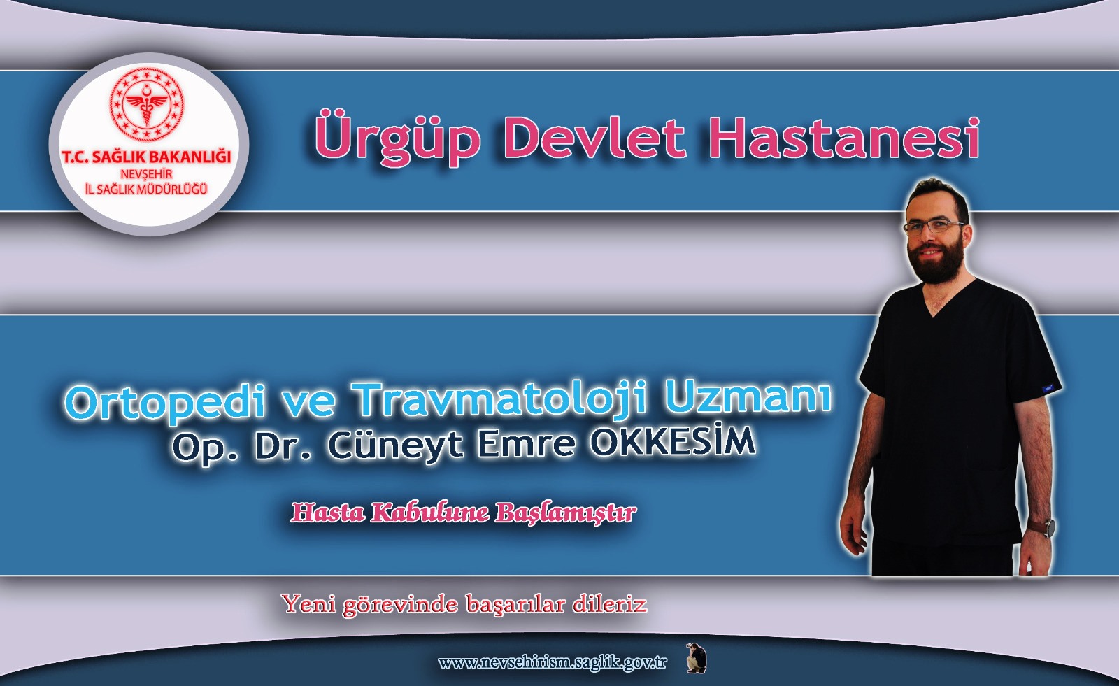 Ortopedi ve Travmatoloji Uzmanı Okkesim hasta kabulüne başladı