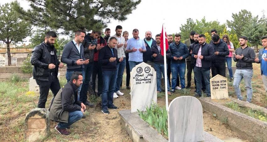 Ülkücüler Ürgüplü Şehit Ahmet Ata Üzümkuşu'nun Kabrini Ziyaret Etti