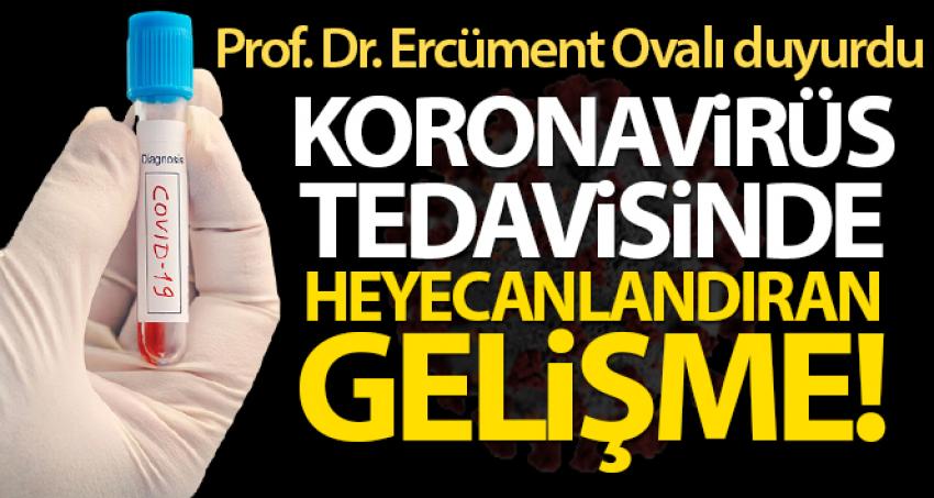 Prof. Dr. Ercüment Ovalı'dan heyecanlandıran korona virüs ilacı açıklaması!