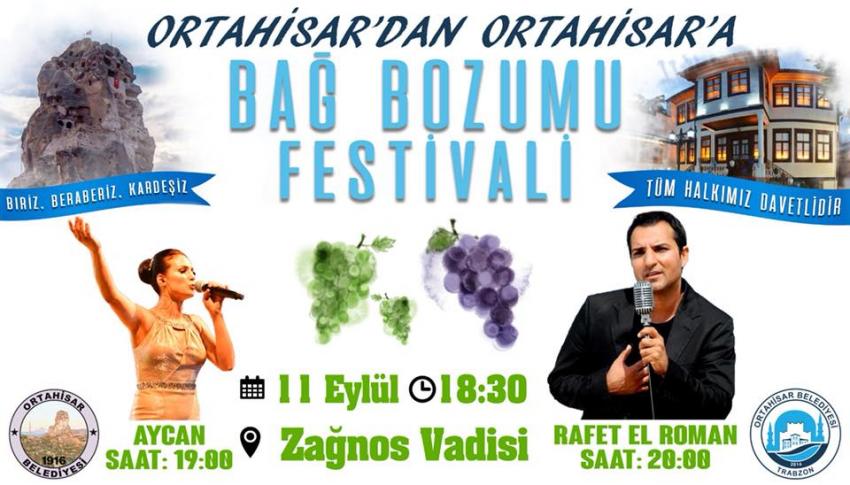 Trabzon'da Kültürlerin Buluşması Bağ Bozumu Festivali Düzenlenecek