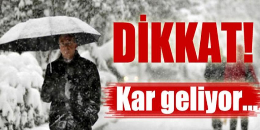 Dikkat! Nevşehir’e kar geliyor