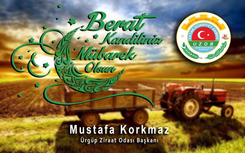 Ziraat Odası Başkanı Korkmaz'dan Berat Kandili Mesajı