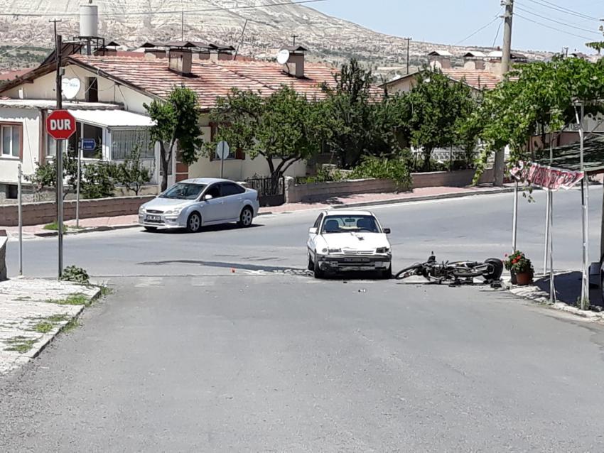 Trafik kazası meydana geldi