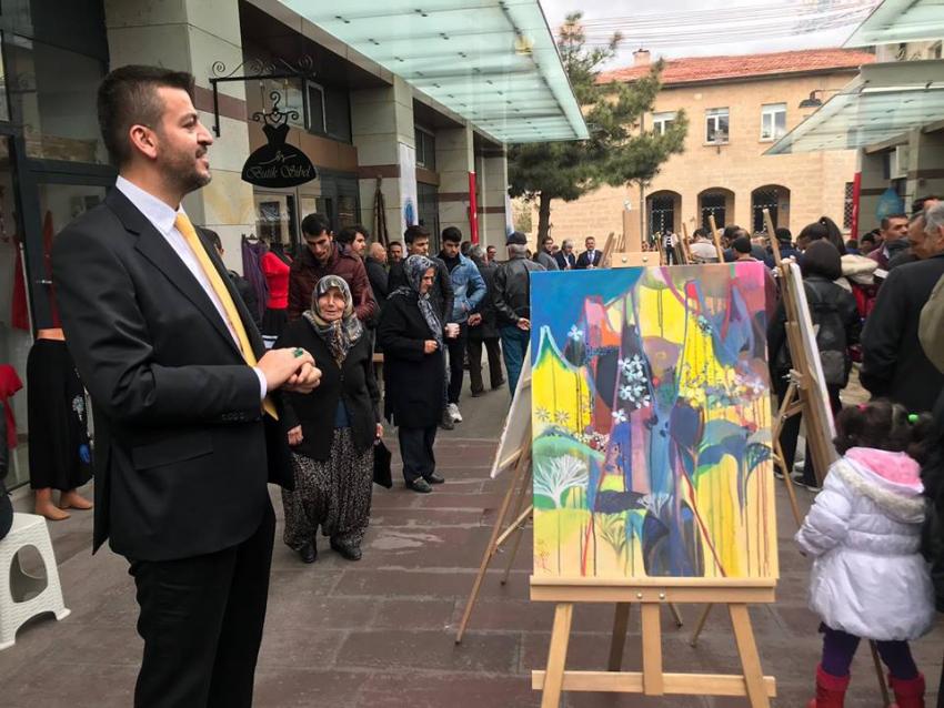 Dağıstanlı Çarşı'da Resim Sergisi Açıldı