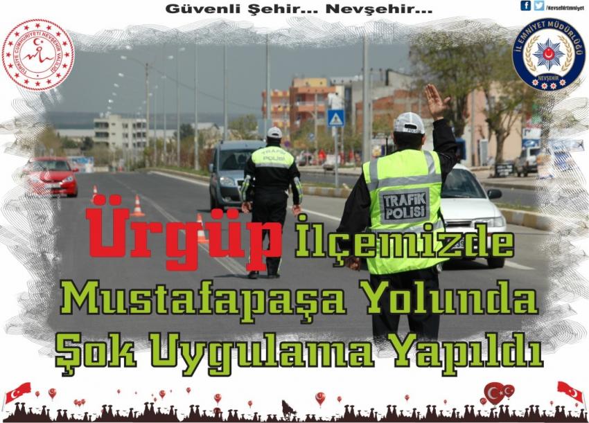 Ürgüp İlçemizde Mustafapaşa Yolunda Uygulama Yapıldı