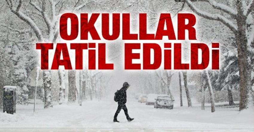 Okullar Tatil Edildi