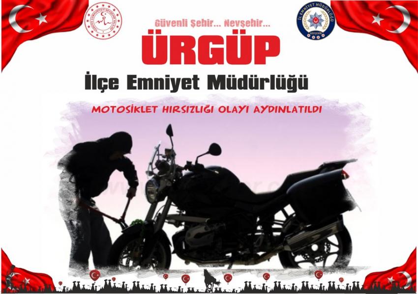 Ürgüp Emniyeti Motosiklet Hırsızlığını Aydınlattı