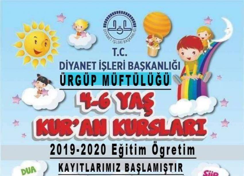 4-6 Yaş Kur'an Kursları Kayıtları Başladı