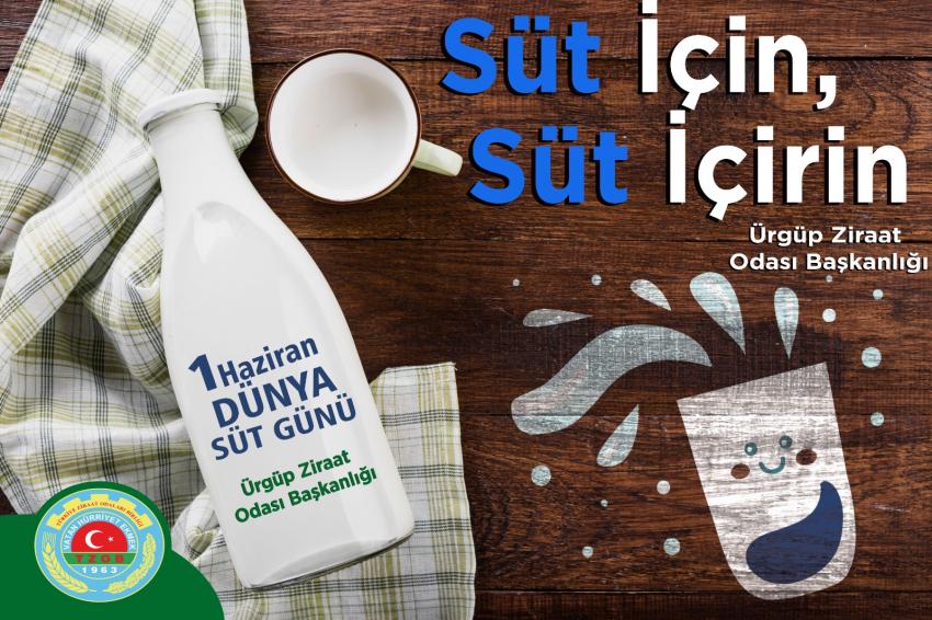 Ziraat Odası; 1 Haziran Dünya Süt Günü Kutlu Olsun