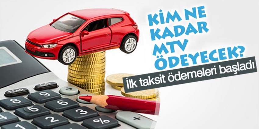 Motorlu Taşıt (MTV) İlk Taksit Ödemeleri Unutmayınız!