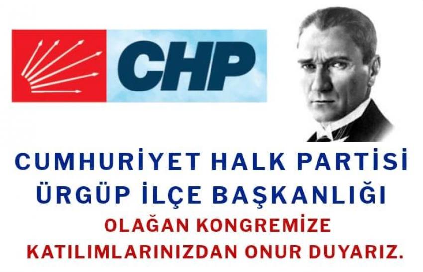CHP Olağan Kongreye Tüm Halkımızı Davet Etti