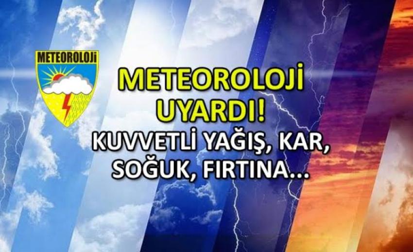 Kuvvetli Yağış ve Fırtınaya Dikkat