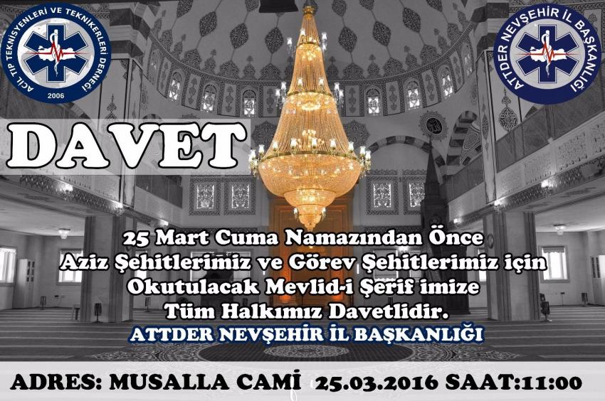 Acil Tıp Teknisyenleri ve Paramedikleri Derneği Mevlid-i Şerif Programı