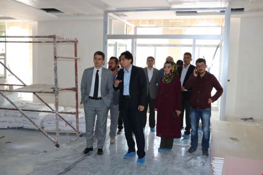 Kaymakam Maraşlı Yeni Hastane İnşaatında İncelemelerde Bulundu