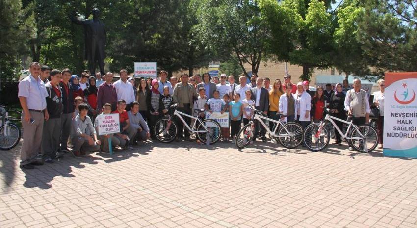 Sağlık Bakanlığından Ürgüp'lü Öğrencilere Bisiklet Dağıtıldı