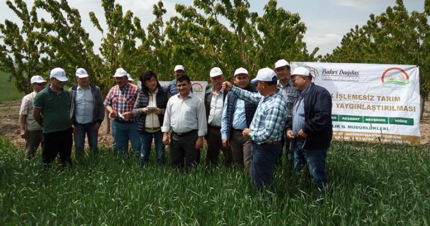 Ürgüp'te Anıza Doğrudan Ekim Çalışması Başarılı Oldu