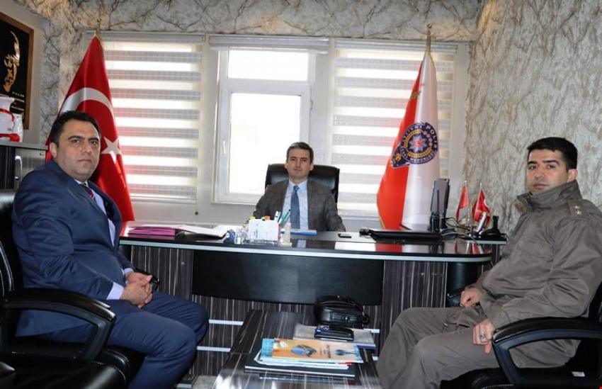 Kaymakam Maraşlı Emniyet Müdürlüğünü Ziyaret Etti