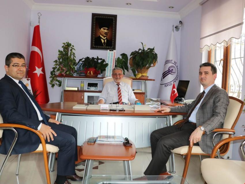 Ürgüp Kaymakamı Maraşlı Oda Başkanı Özaşık'ı Ziyaret Etti