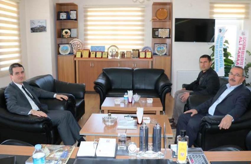 Kaymakam Maraşlı Başkan Aydın'ı Ziyaret Etti