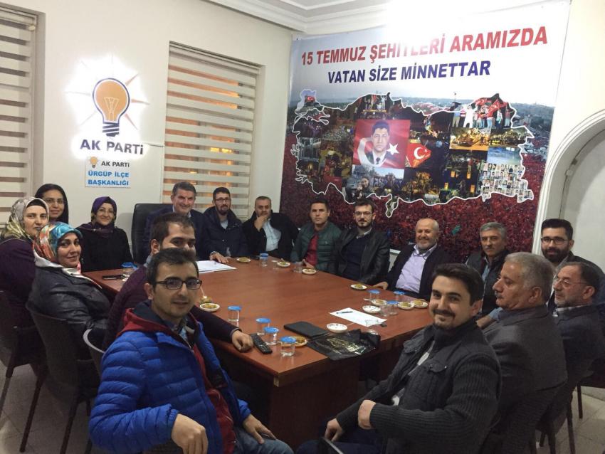 Ürgüp AK Parti İlçe Yönetimi İlk Toplantısını Gerçekleştirdi