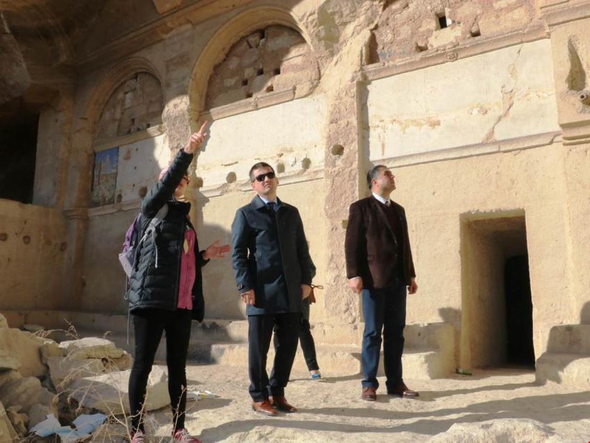Kaymakam Maraşlı Hıdırellez Kilisesi'nde İncelemede Bulundu