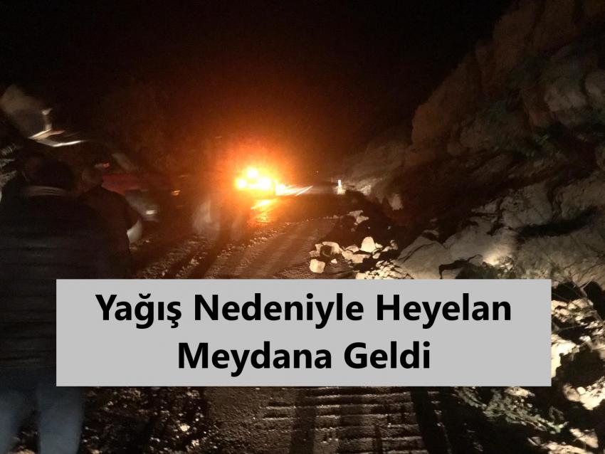 Şahinefendi - Mazı Köyü Arasındaki Yolda Heyelan Oldu