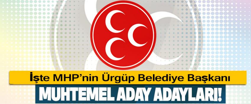 İşte MHP'nin Ürgüp Belediye Başkanı Muhtemel Aday Adayları