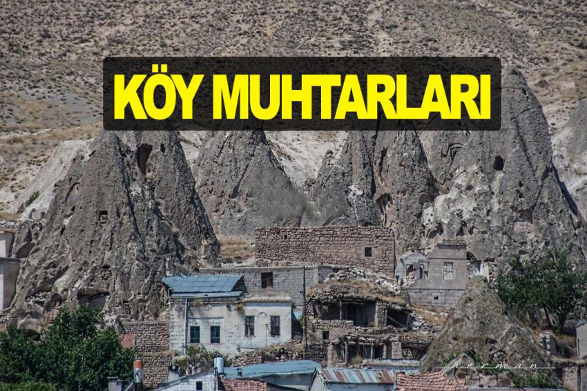 İşte Ürgüp'e Bağlı Köylerin Yeni Muhtarları