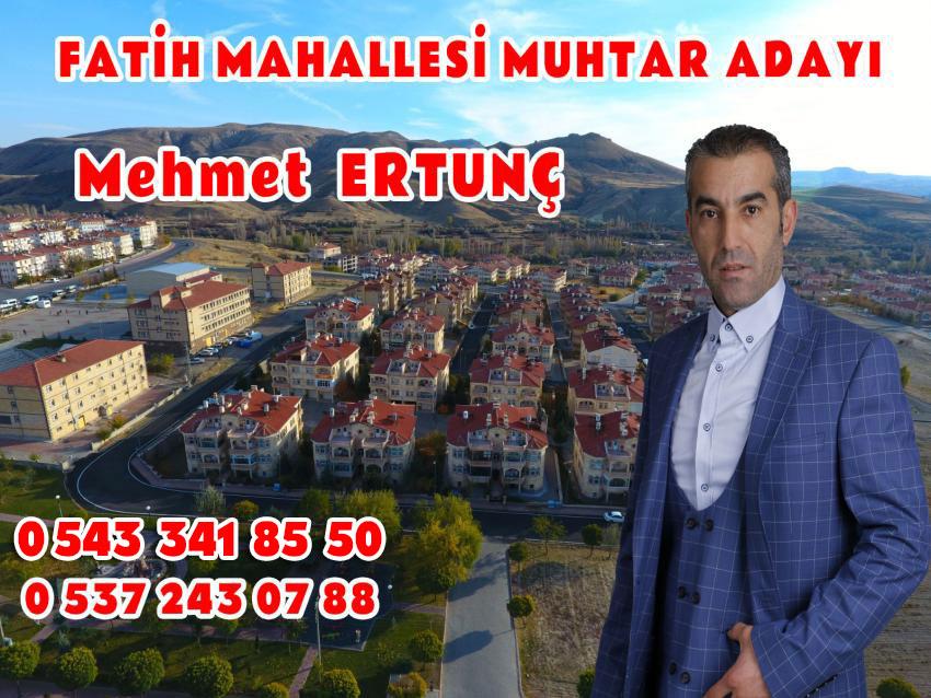 Mehmet Ertunç Fatih Mahallesinden Muhtar Adayı Olduğunu Açıkladı