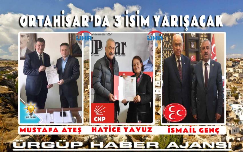 Ortahisar'da 3 İsim Yarışacak