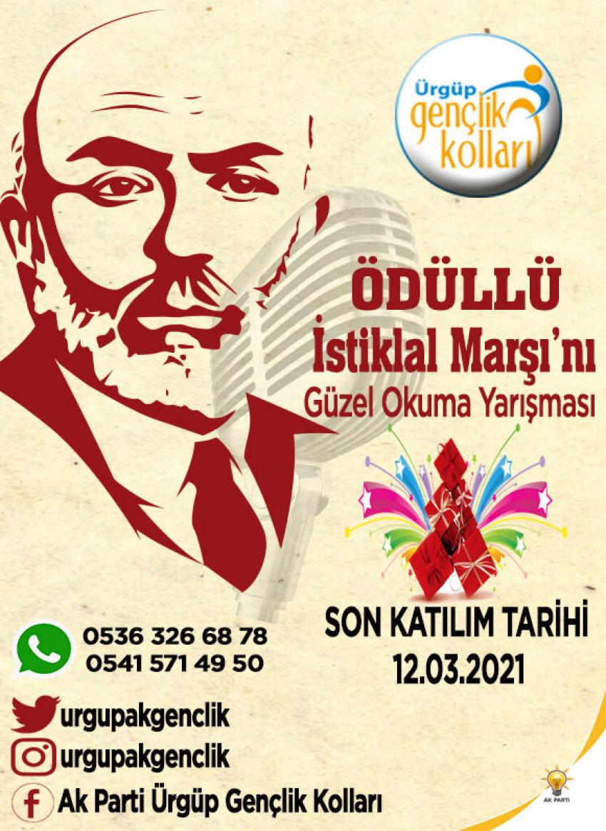 AK Gençlerden Öğrencilere Yönelik İstiklal Marşını Güzel Okuma Yarışması