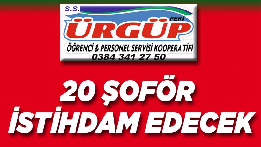 Ürgüp Öğrenci Servis Kooperatifi 20 Şoför Alacak