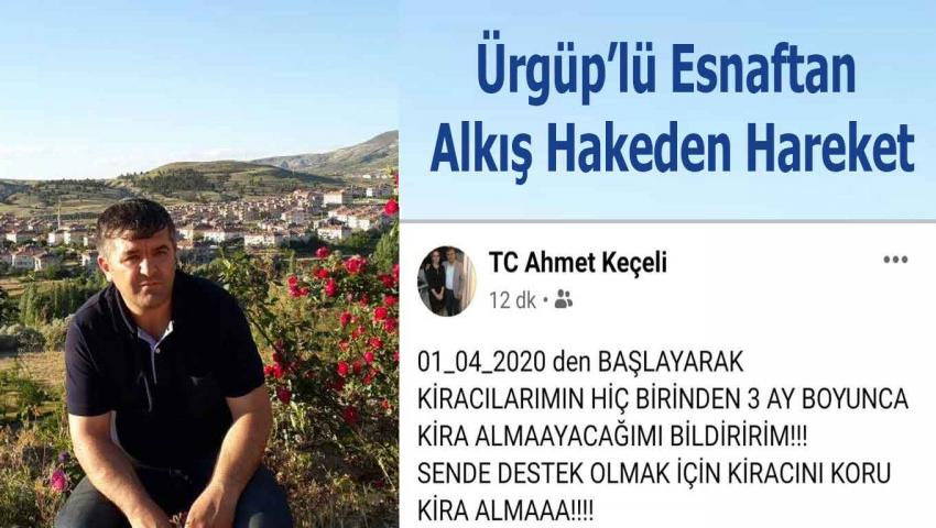 Ürgüp'lü Esnaftan Alkışlanacak Hareket