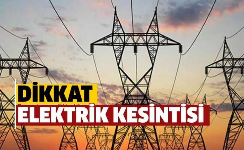 Elektrik kesintisi olacak