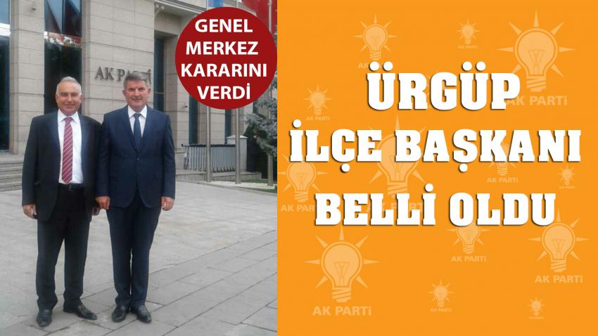 AK Parti Ürgüp İlçe Başkanı Belli Oldu