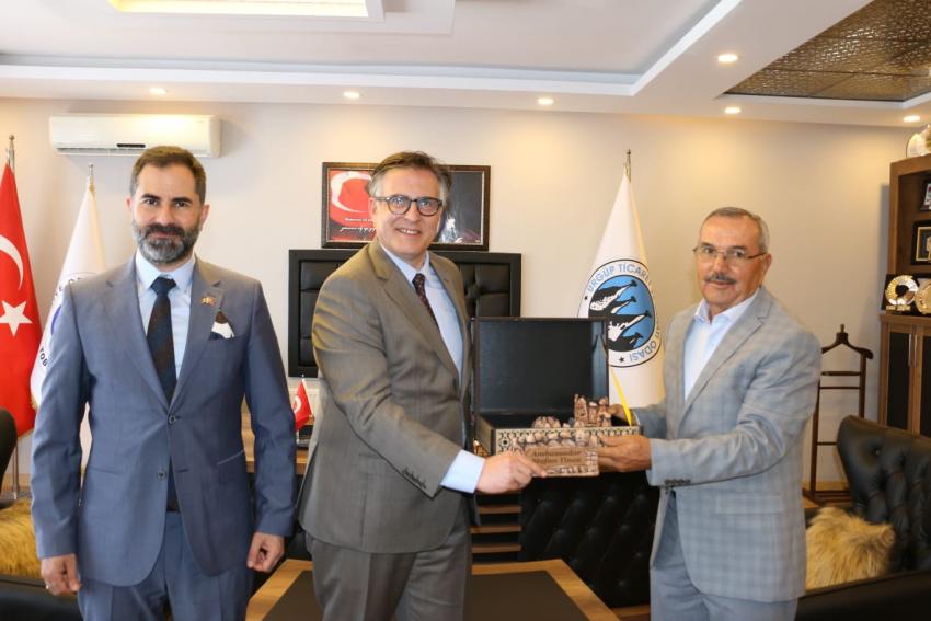 Başkan Aydın, Romanya’nın Ankara Büyükelçisi Tinca’yı ağırladı